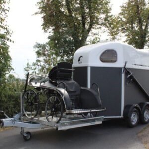 VAN HIPPOMOBILE CHEVAL LIBERTE PORTE CALECHE